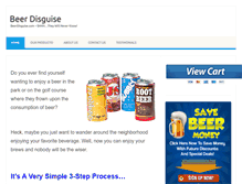 Tablet Screenshot of beerdisguise.com